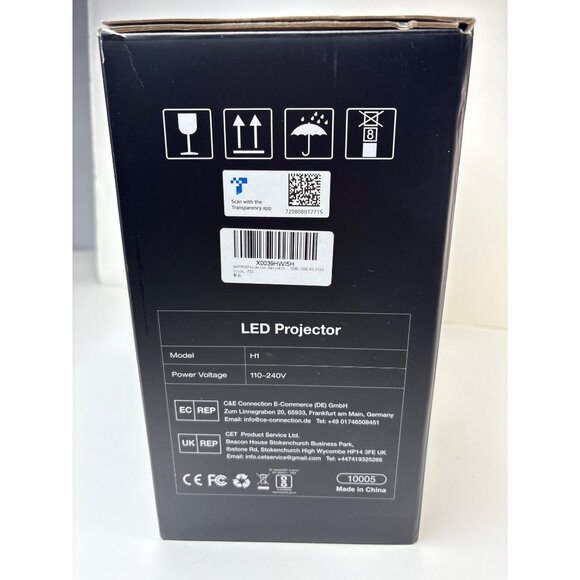 LED Projector H1 Home Theater Video Entertainment HDMI USB 110-240V Model H1 Rem - Picture 3 of 8